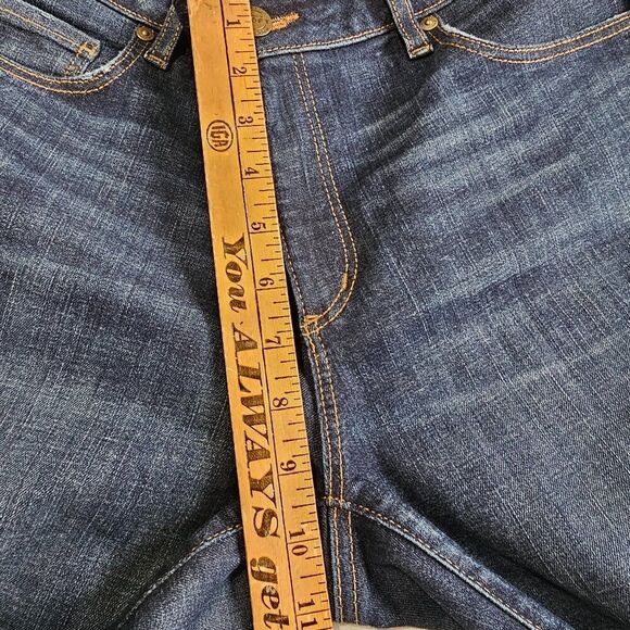 EUC ANN TAYLOR LOFT MADE AND LOVED CURVY KICK CROP JEANS SIZE 10 /30 - Picture 15 of 16